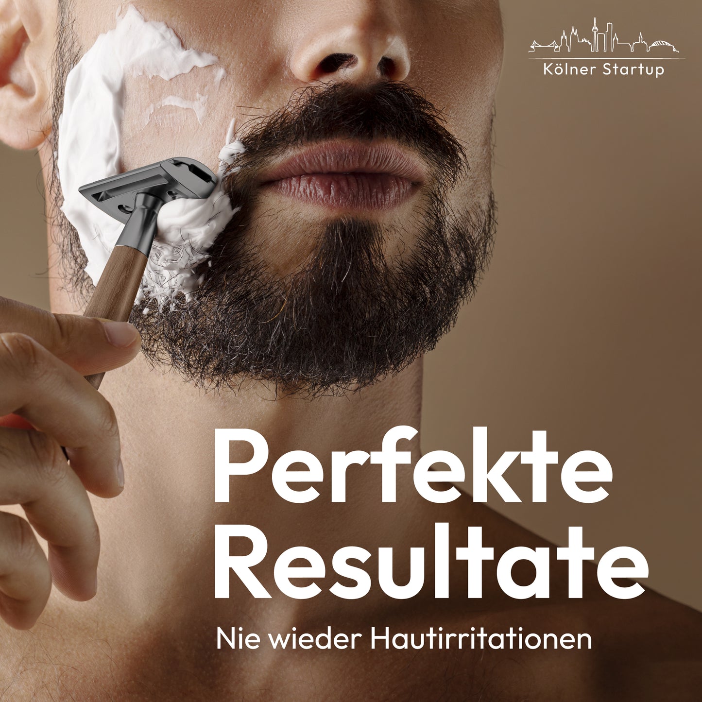 ANYMALE® Rasierhobel mit Standfuß aus Holz
