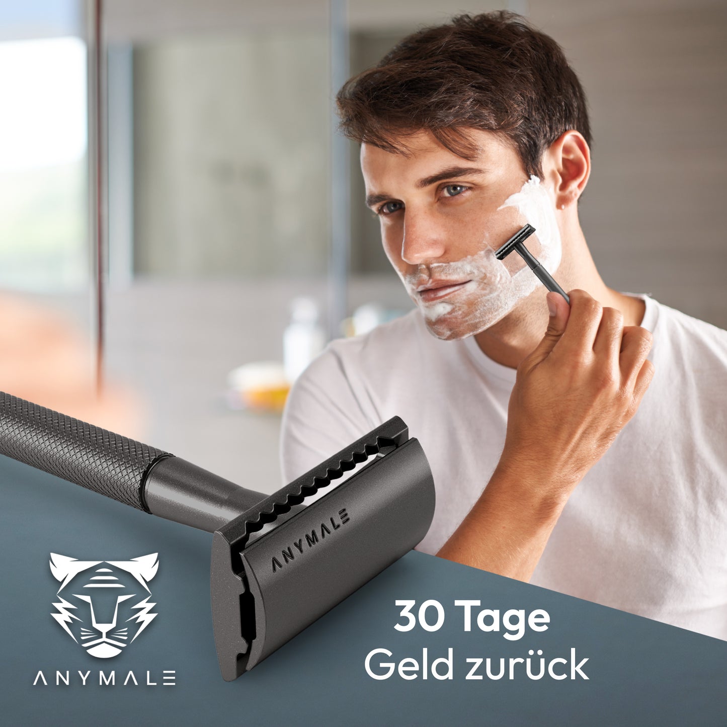 ANYMALE® Rasierhobel mit Standfuß