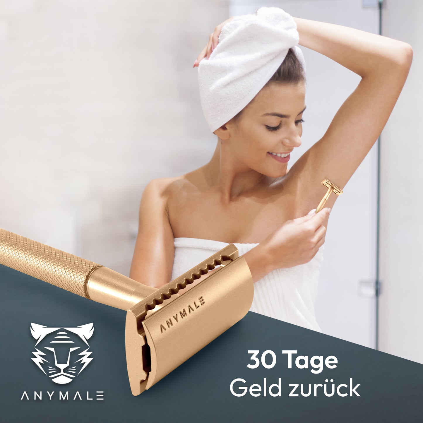 ANYMALE® Rasierhobel mit Standfuß
