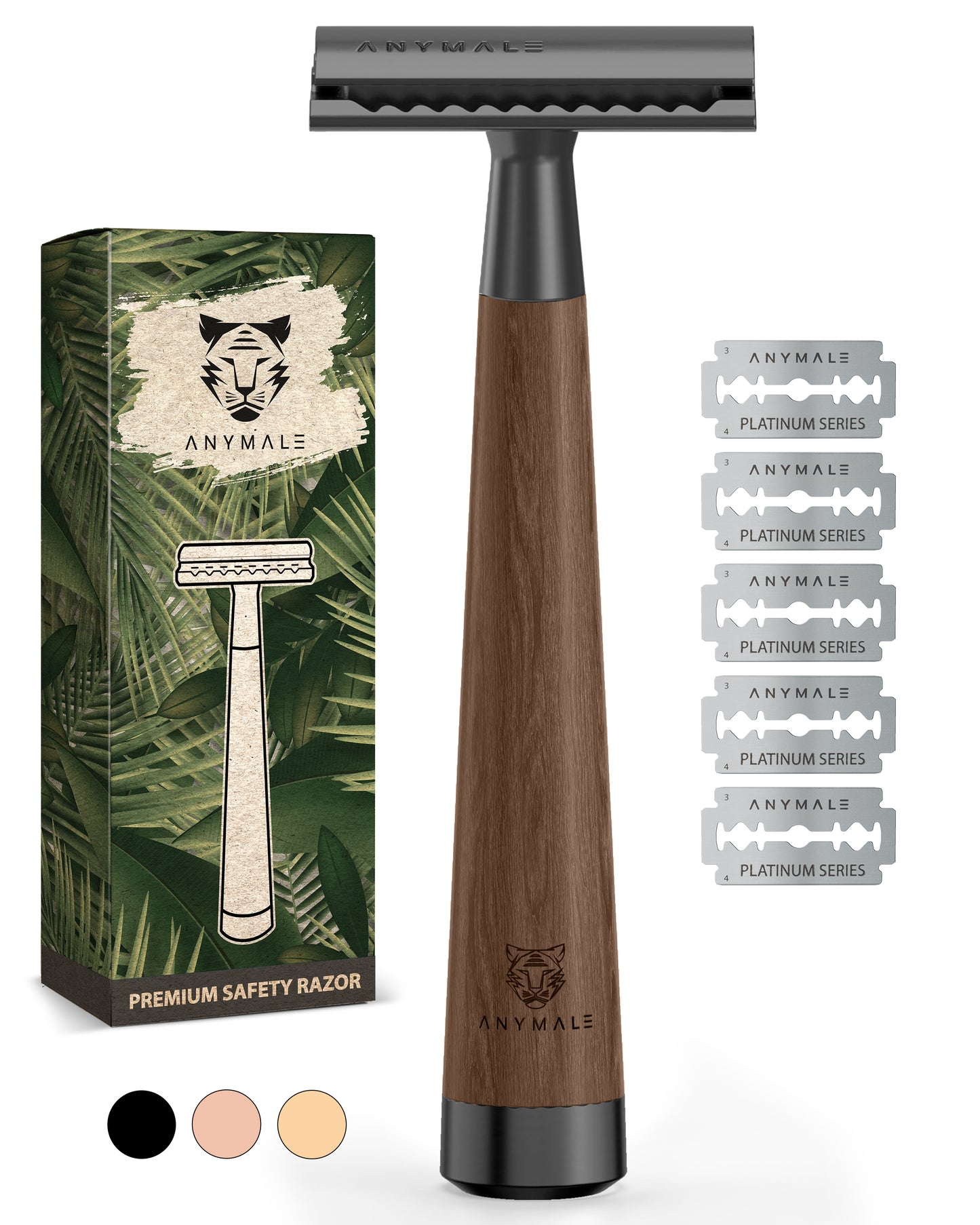 ANYMALE® Rasierhobel aus Holz