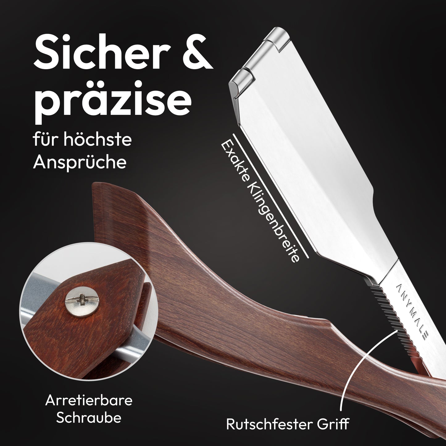 Rasiermesser aus Holz