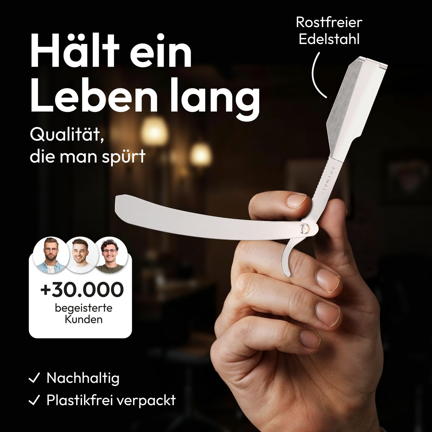Rasiermesser aus Metall
