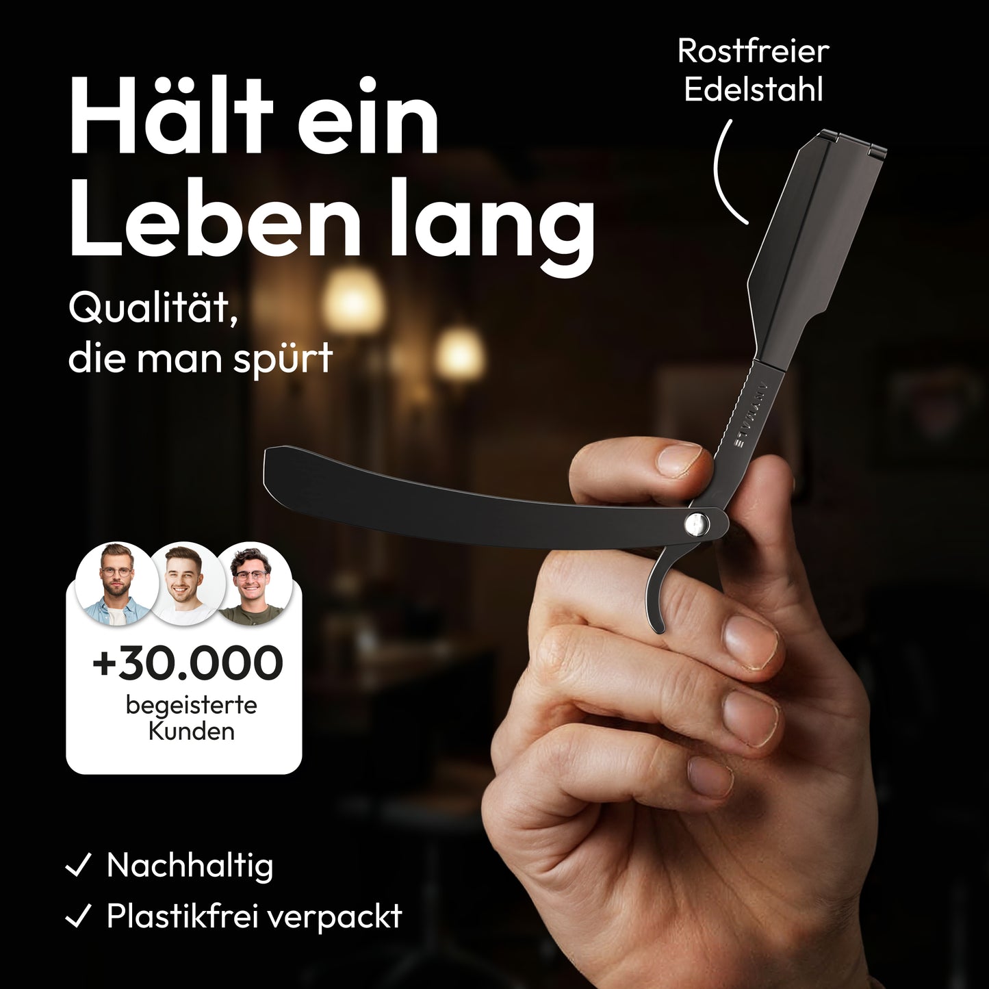 Rasiermesser aus Metall