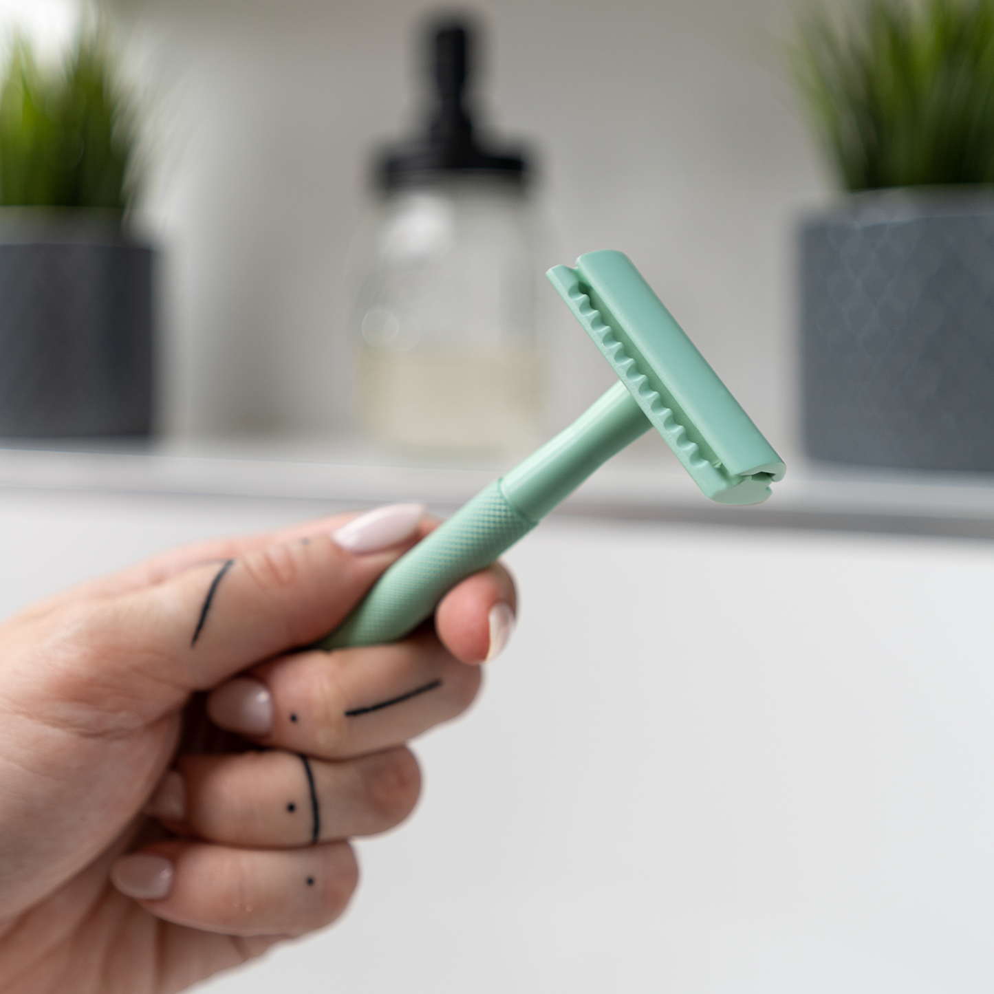 ANYMALE® Rasierhobel mit Standfuß