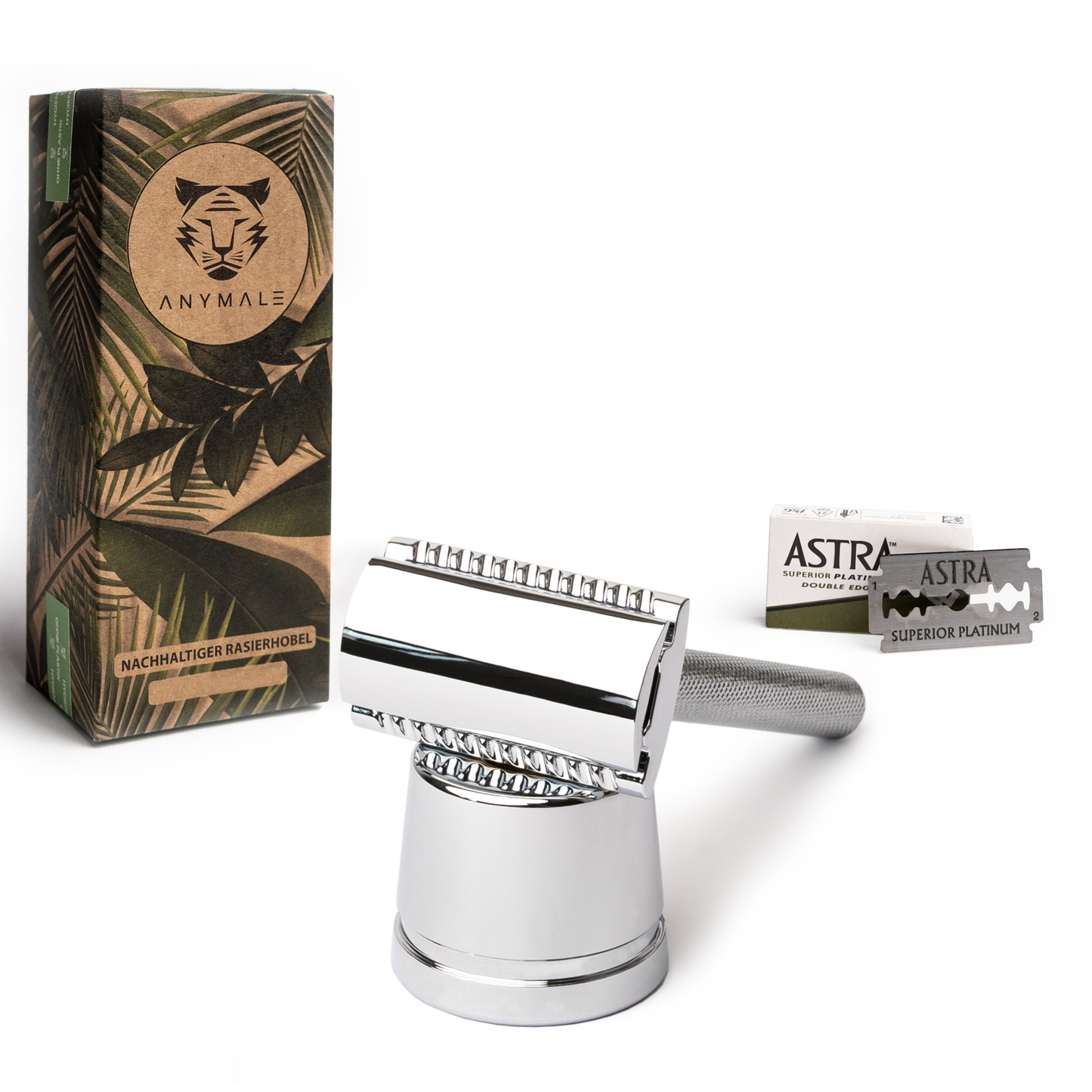 ANYMALE® Rasierhobel mit Standfuß