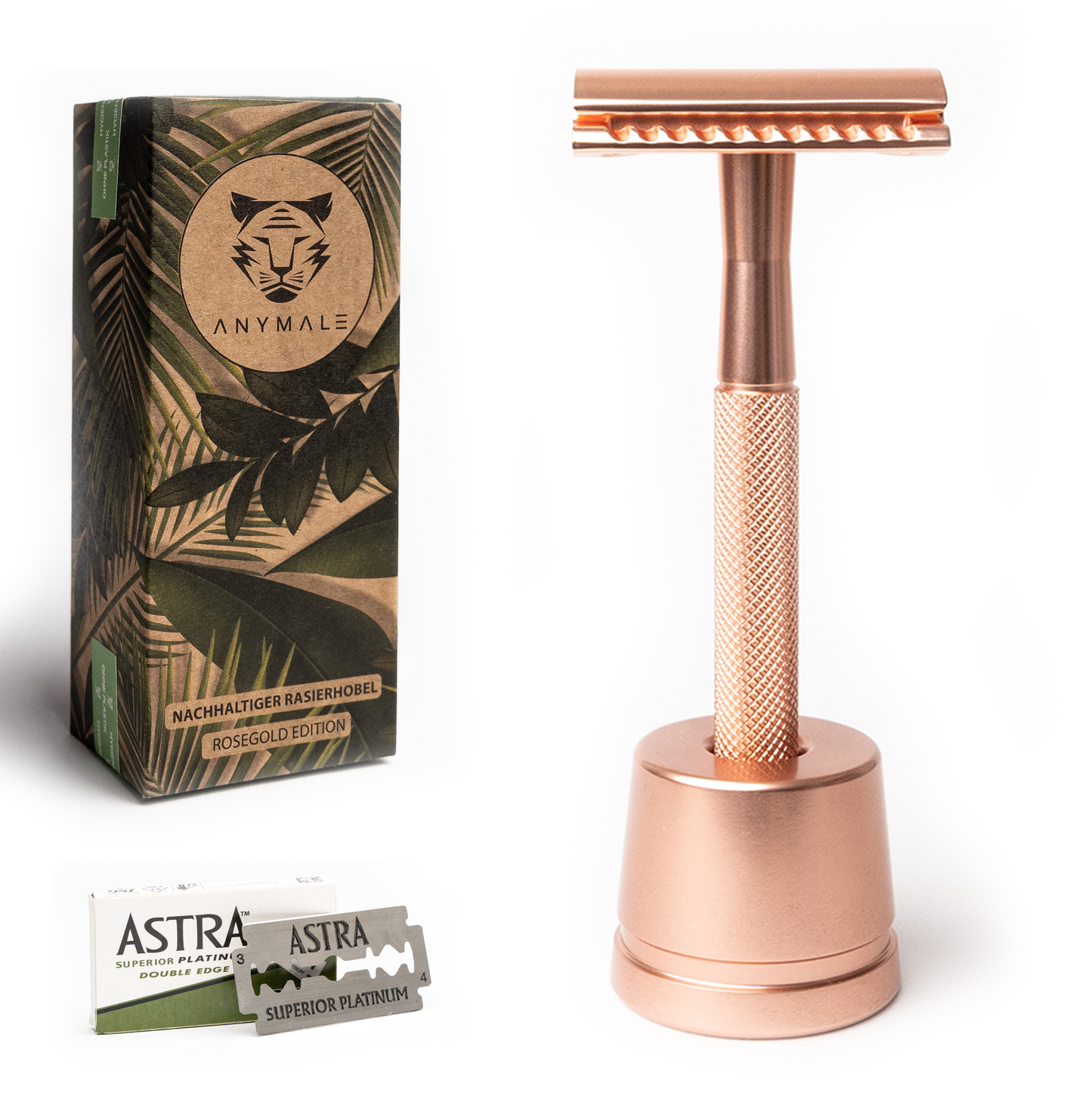 ANYMALE® Rasierhobel mit Standfuß