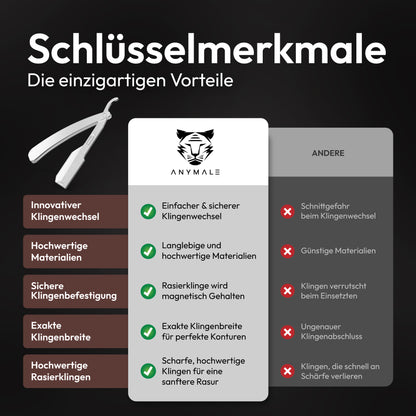Rasiermesser aus Metall