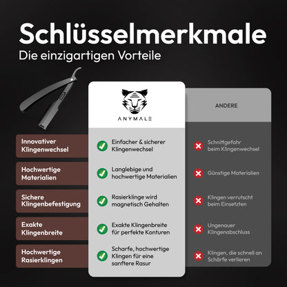 Rasiermesser aus Metall